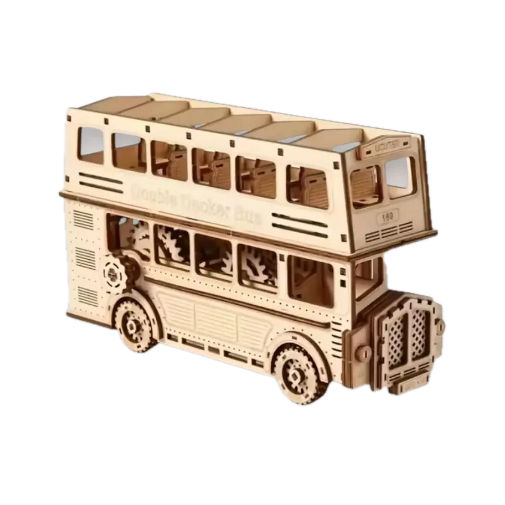 Drevená stavebnica Poschodový autobus
