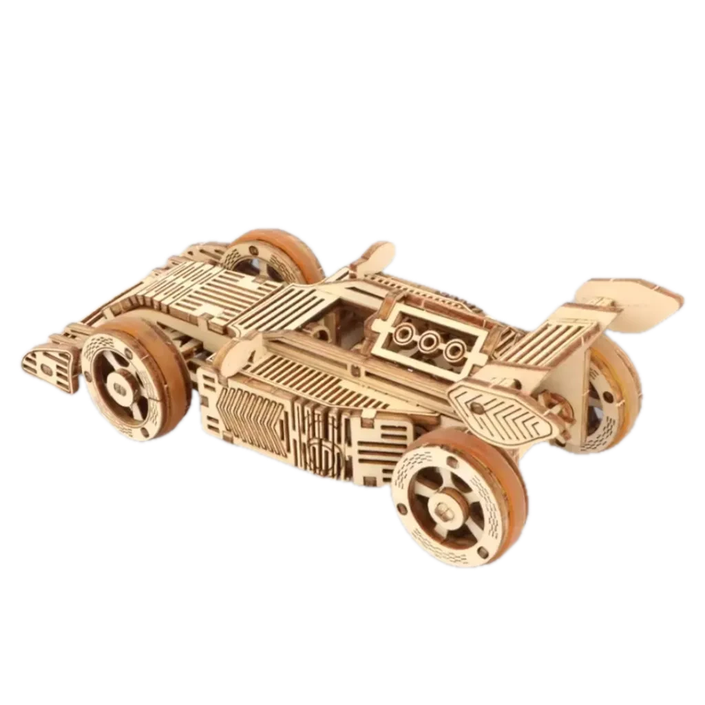 Drevená stavebnica Pretekárske auto