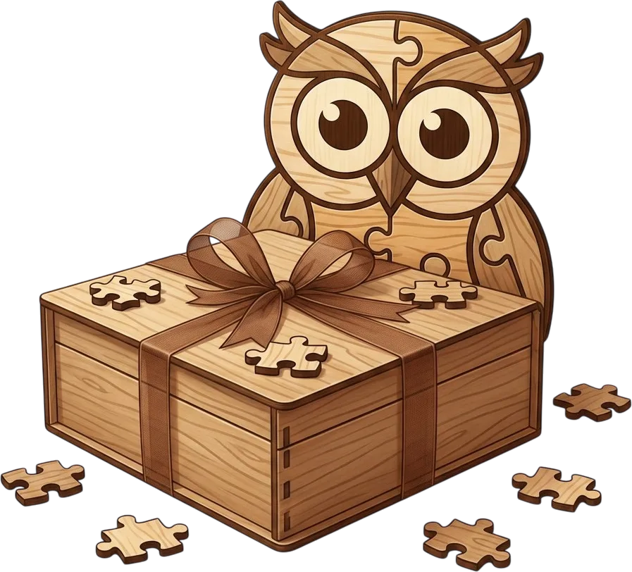 Sovička Drevené Puzzle